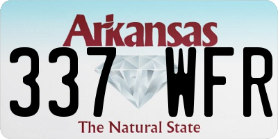 AR license plate 337WFR