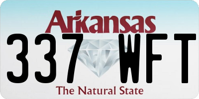 AR license plate 337WFT