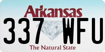 AR license plate 337WFU