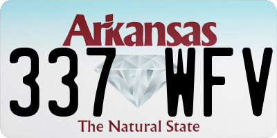AR license plate 337WFV
