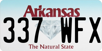 AR license plate 337WFX