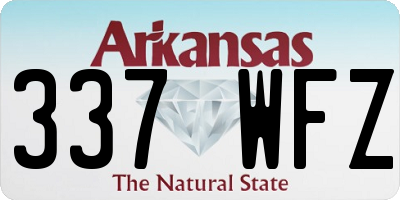 AR license plate 337WFZ