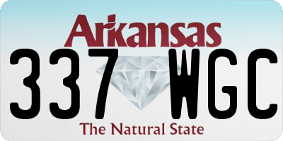 AR license plate 337WGC