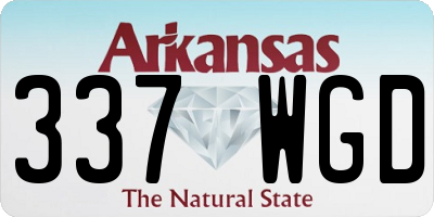 AR license plate 337WGD