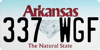 AR license plate 337WGF
