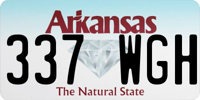 AR license plate 337WGH