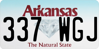 AR license plate 337WGJ