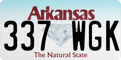 AR license plate 337WGK