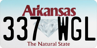 AR license plate 337WGL