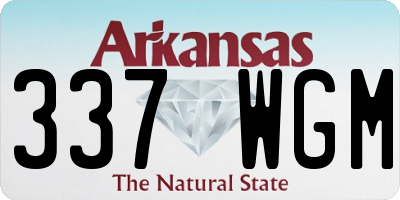 AR license plate 337WGM