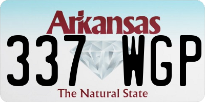 AR license plate 337WGP