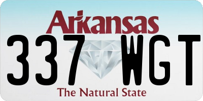 AR license plate 337WGT