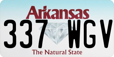 AR license plate 337WGV