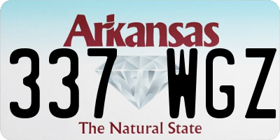 AR license plate 337WGZ