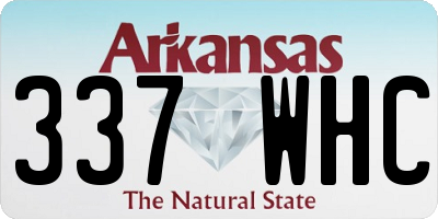 AR license plate 337WHC