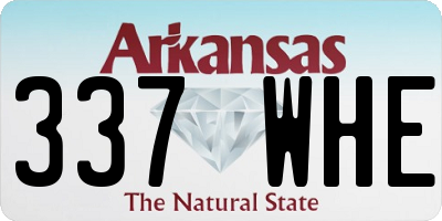 AR license plate 337WHE