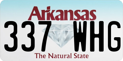 AR license plate 337WHG