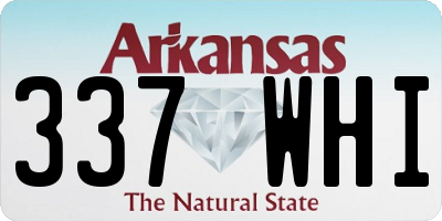 AR license plate 337WHI