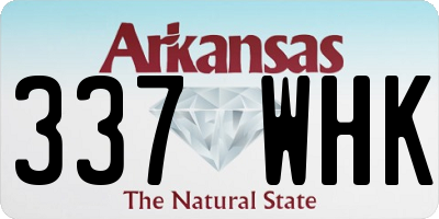 AR license plate 337WHK