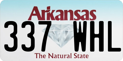 AR license plate 337WHL
