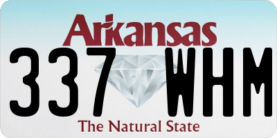 AR license plate 337WHM