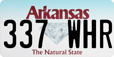 AR license plate 337WHR