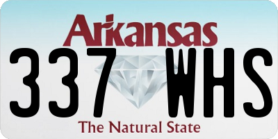 AR license plate 337WHS