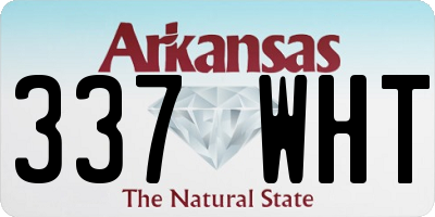AR license plate 337WHT