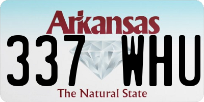 AR license plate 337WHU
