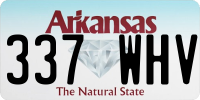 AR license plate 337WHV