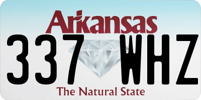 AR license plate 337WHZ
