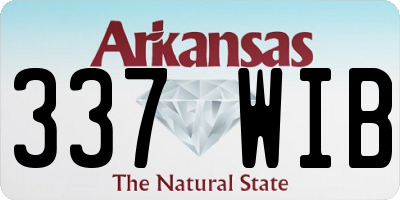 AR license plate 337WIB
