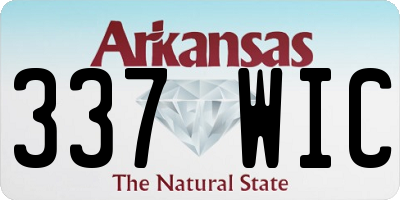 AR license plate 337WIC