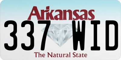 AR license plate 337WID