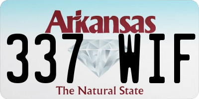 AR license plate 337WIF
