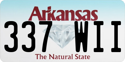 AR license plate 337WII