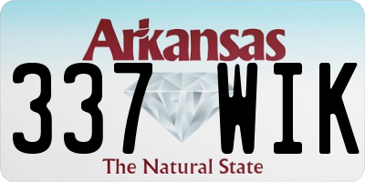 AR license plate 337WIK