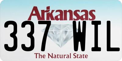 AR license plate 337WIL