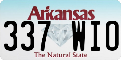 AR license plate 337WIO