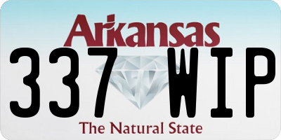 AR license plate 337WIP