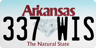 AR license plate 337WIS