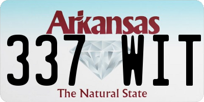 AR license plate 337WIT