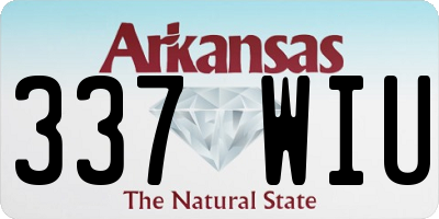 AR license plate 337WIU