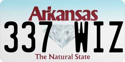 AR license plate 337WIZ