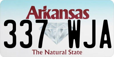 AR license plate 337WJA