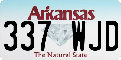 AR license plate 337WJD