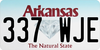 AR license plate 337WJE