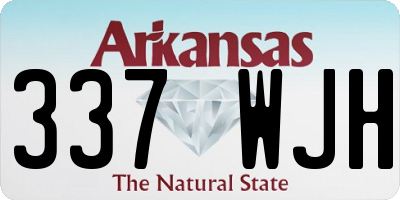 AR license plate 337WJH