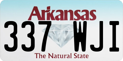 AR license plate 337WJI