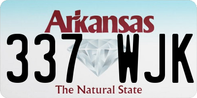 AR license plate 337WJK